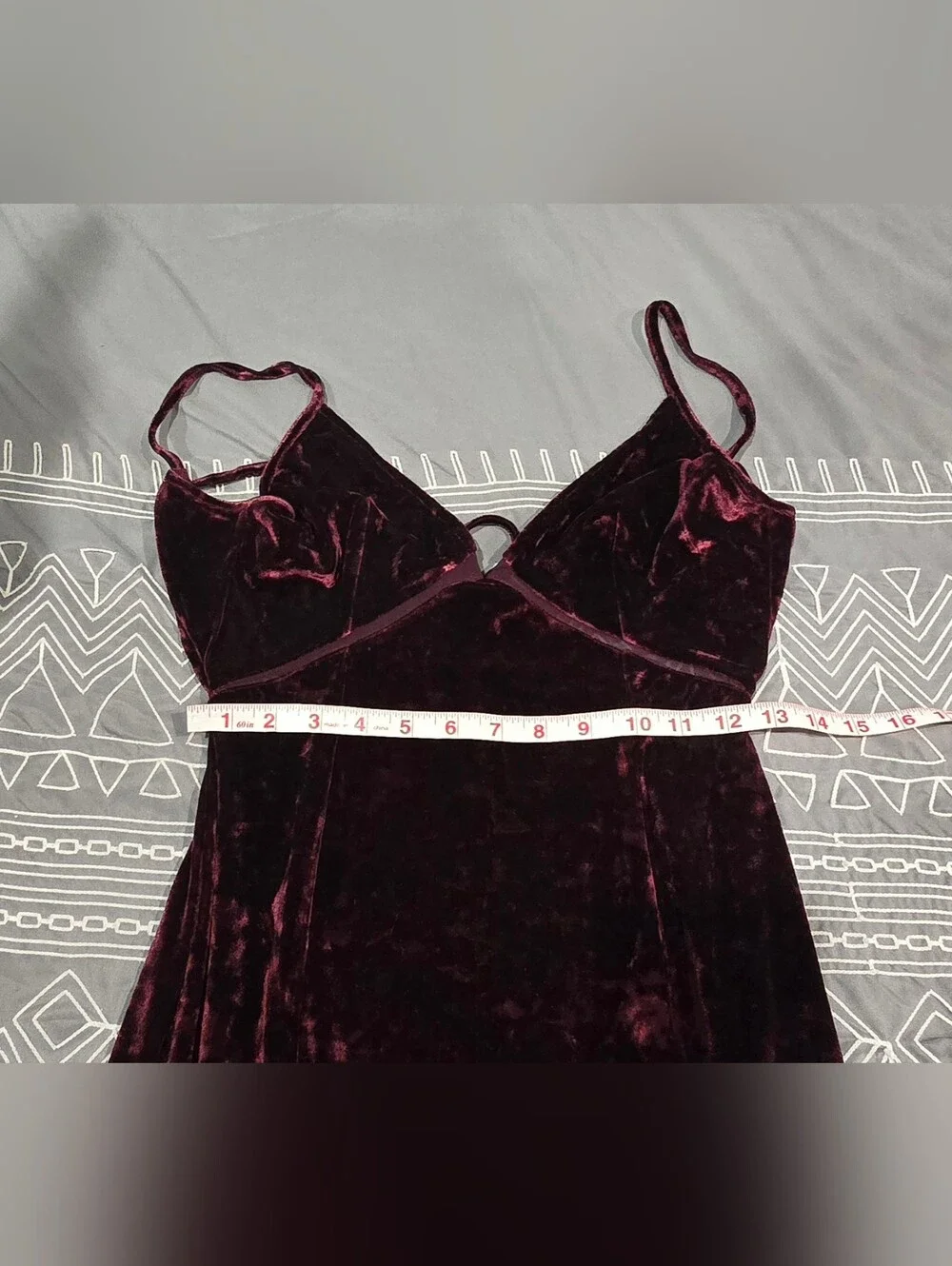 Free People Intimately Low Key Crushin Velvet Maxi Slip Dress Size Small